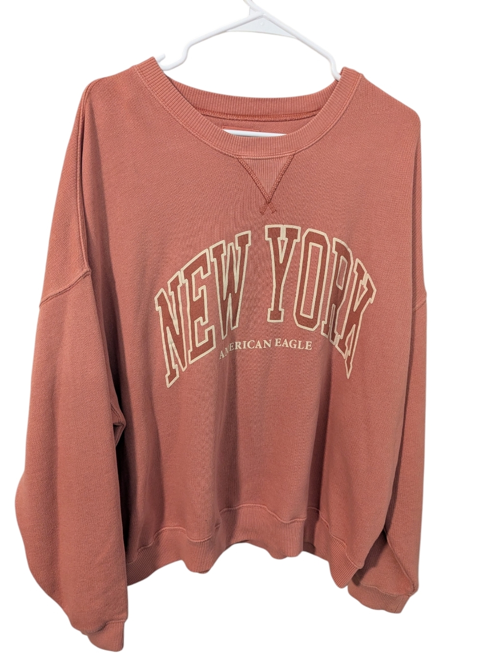 American Eagle 'New York' Dusty Rose Crewneck Sweatshirt